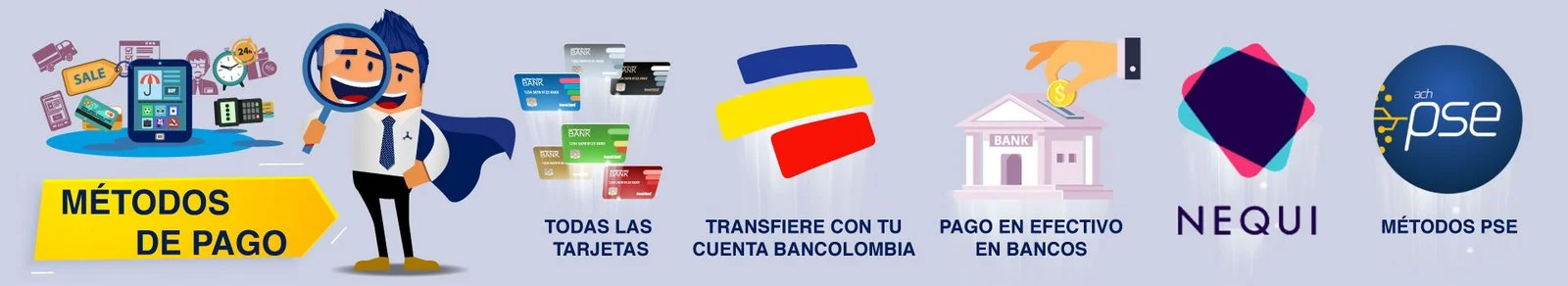 Métodos de pago ARS VICTORY